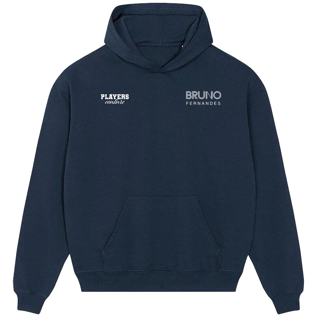 Bruno Fernandes Logo Players Couture Men's Casual Hoodie Navy