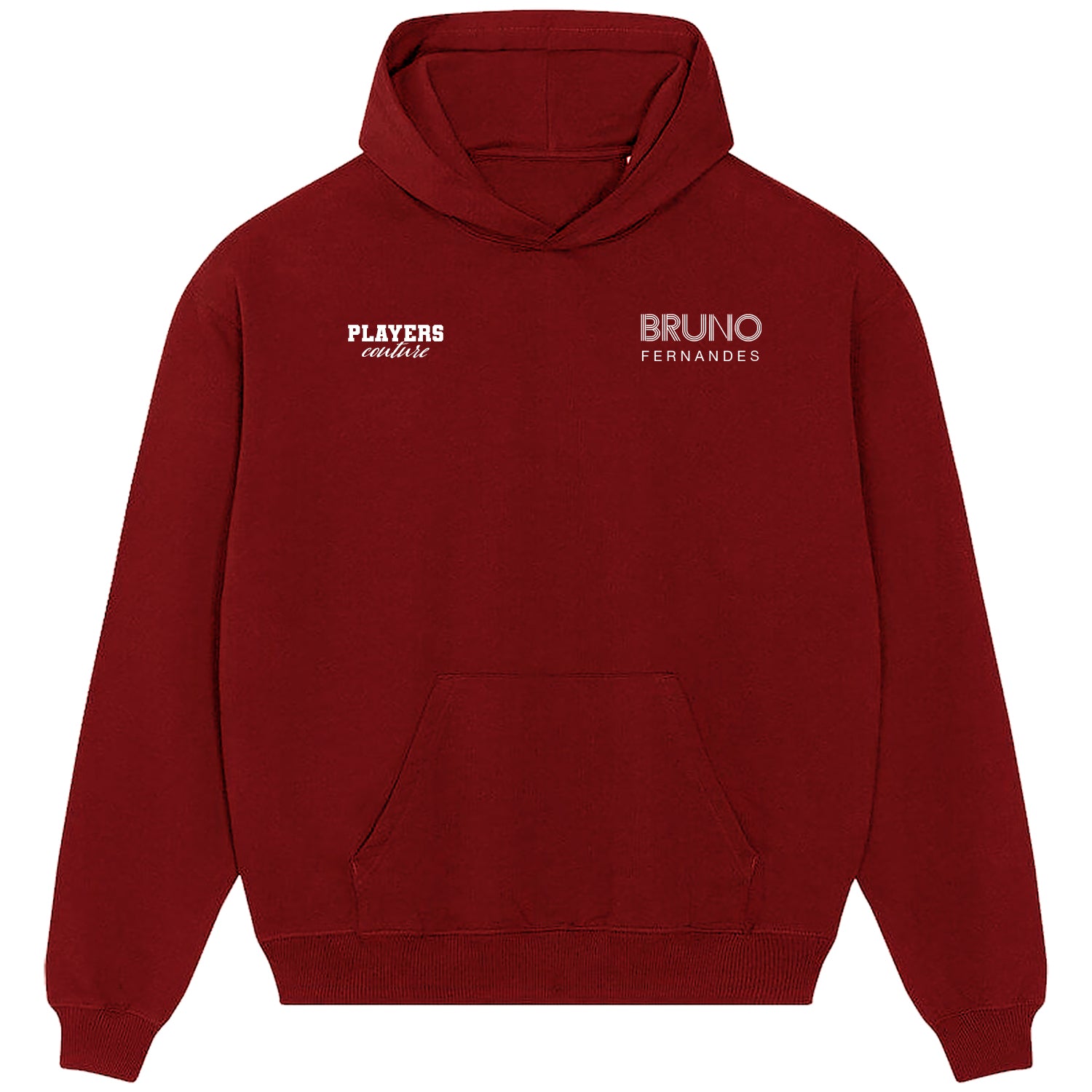 Bruno Fernandes Logo Players Couture Men's Casual Hoodie Red