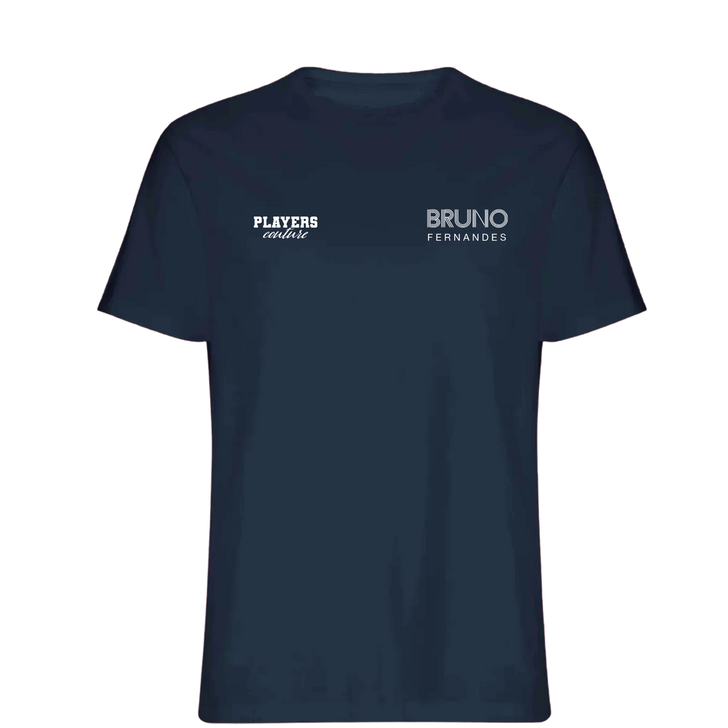 Bruno Fernandes Logo Players Couture Mens T-Shirt Navy