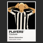 Bruno Guimaraes Newcastle United Icon Frame — Black
