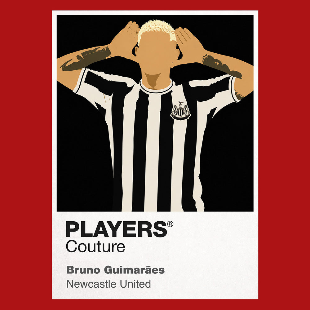 Bruno Guimaraes Newcastle United Icon Frame — Red