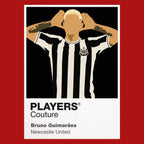 Bruno Guimaraes Newcastle United Icon Frame — Red