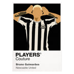 Bruno Guimaraes Newcastle United Icon Frame — White