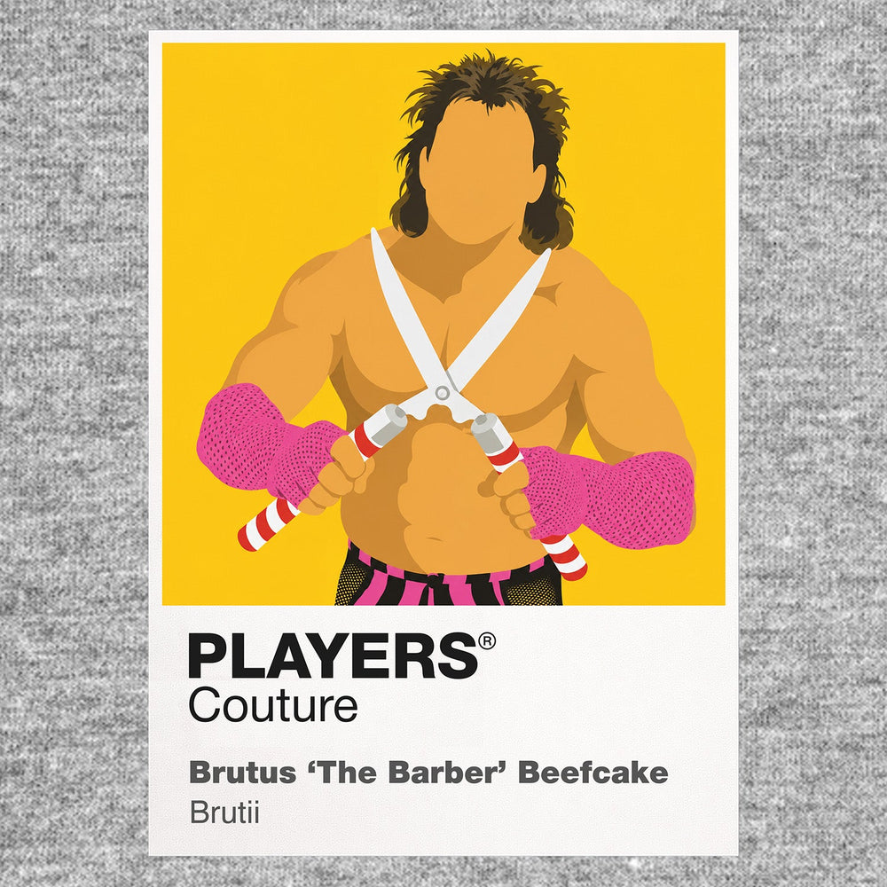 Brutus Beefcake Wrestling Icon Frame Men's T-Shirt