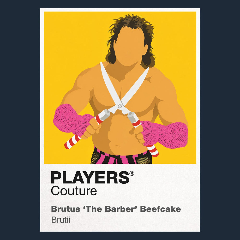 Brutus Beefcake Wrestling Icon Frame Men's T-Shirt