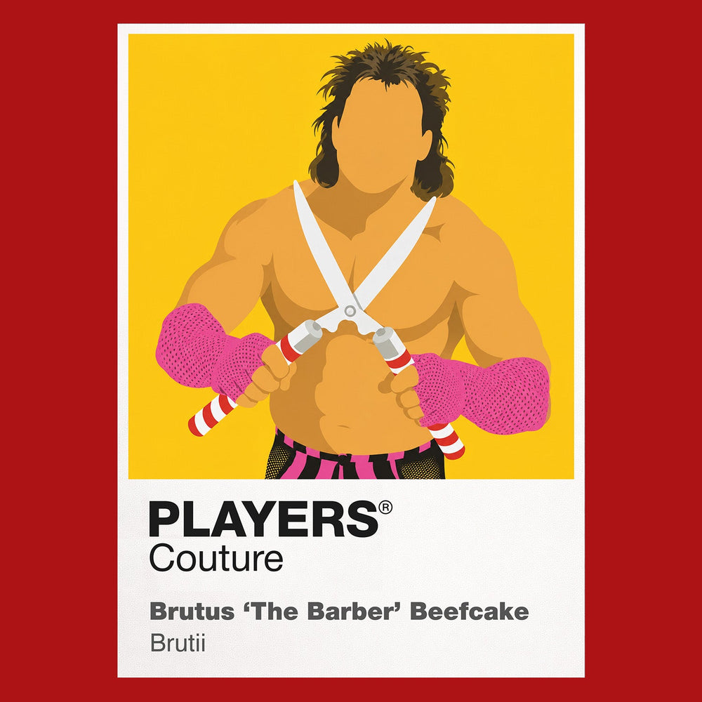 Brutus Beefcake Wrestling Icon Frame Men's T-Shirt