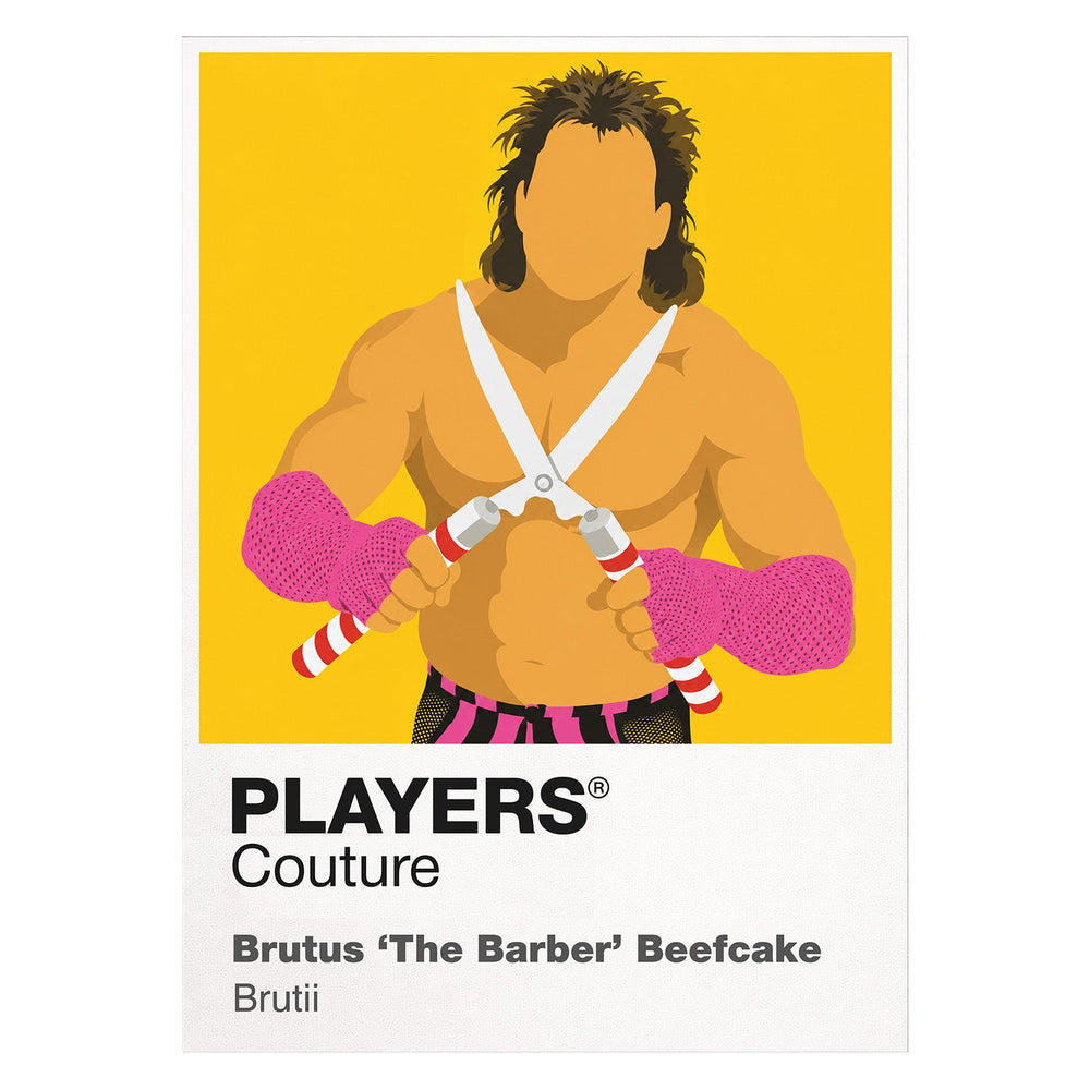 Brutus Beefcake Wrestling Icon Frame Men's T-Shirt