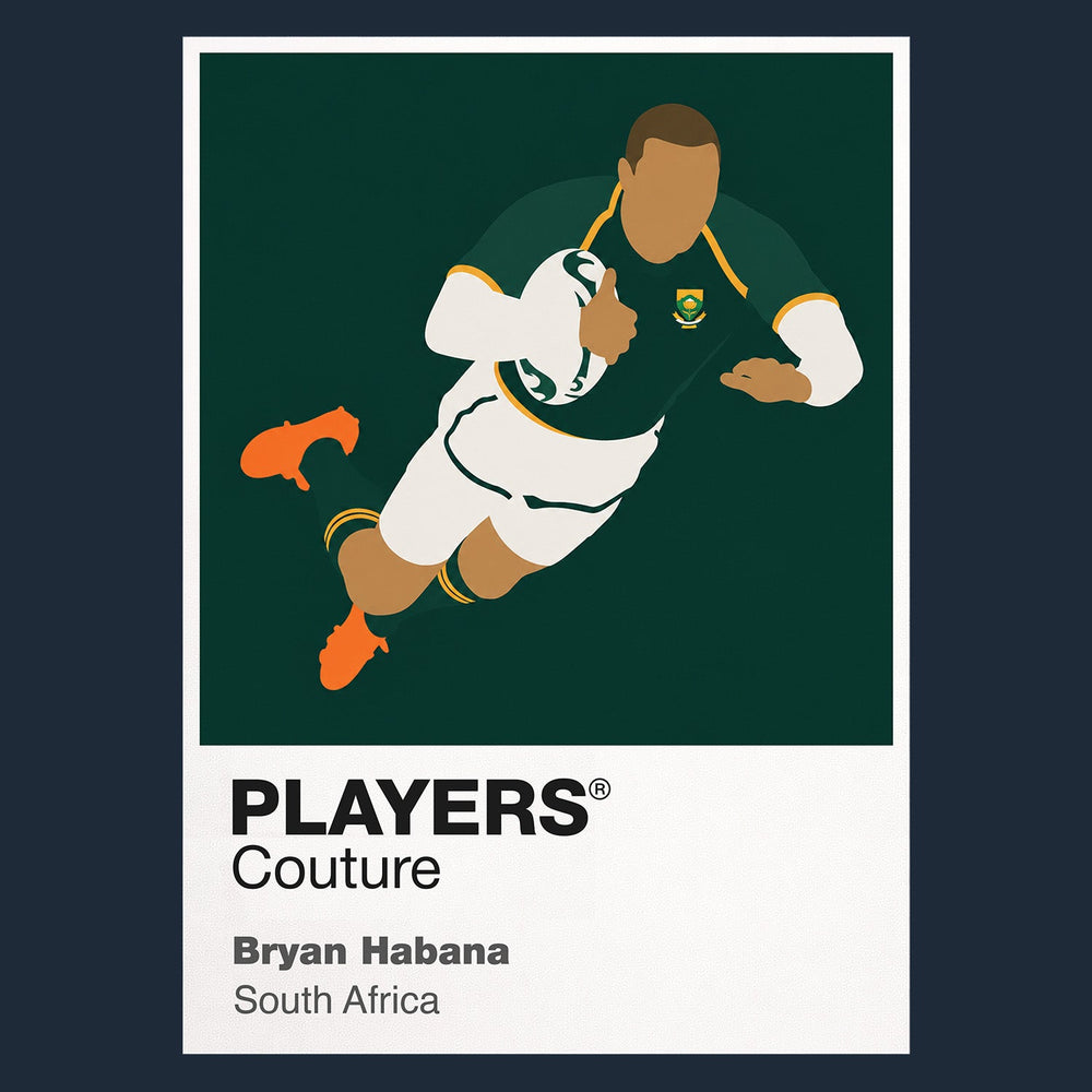 Bryan Habana Rugby Union Icon Frame Men's Hoodie – image 1