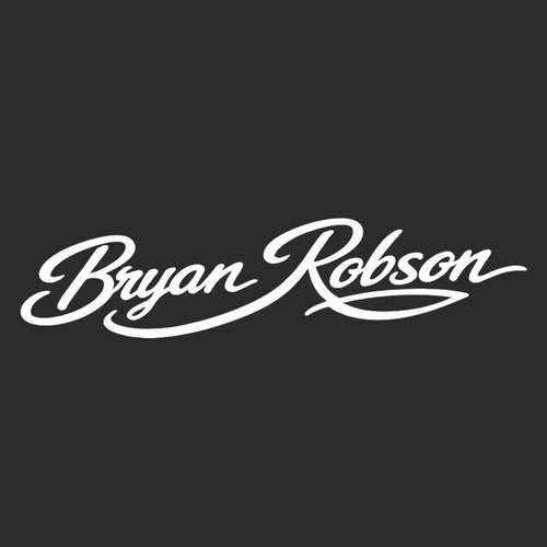 Bryan Robson Logo Men's Hoodie – black close-up detail shot of the Bryan Robson Players Couture logo design