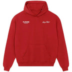 Bryan Robson hoodie – red men's hoodie featuring the Bryan Robson Players Couture logo