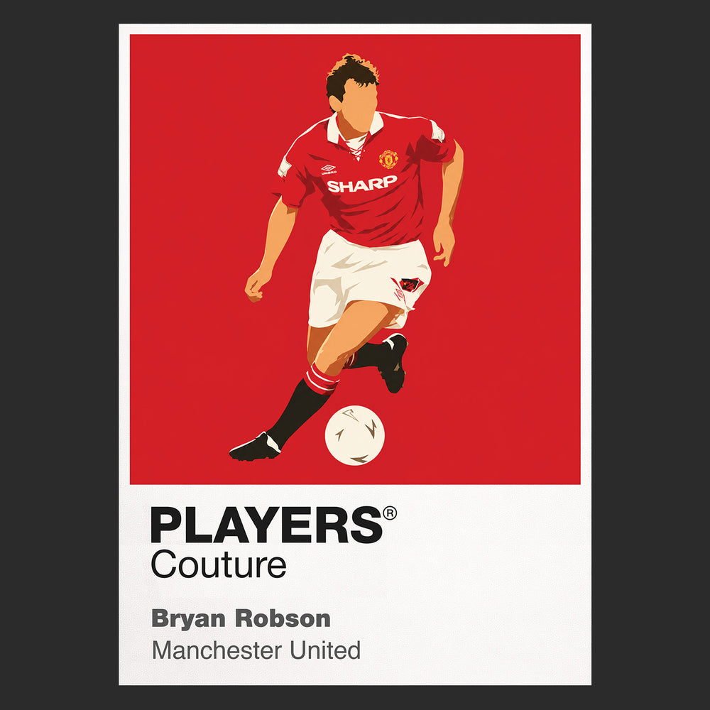 Bryan Robson Manchester United Icon Frame Men's Hoodie