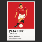 Bryan Robson Manchester United Icon Frame Men's Hoodie
