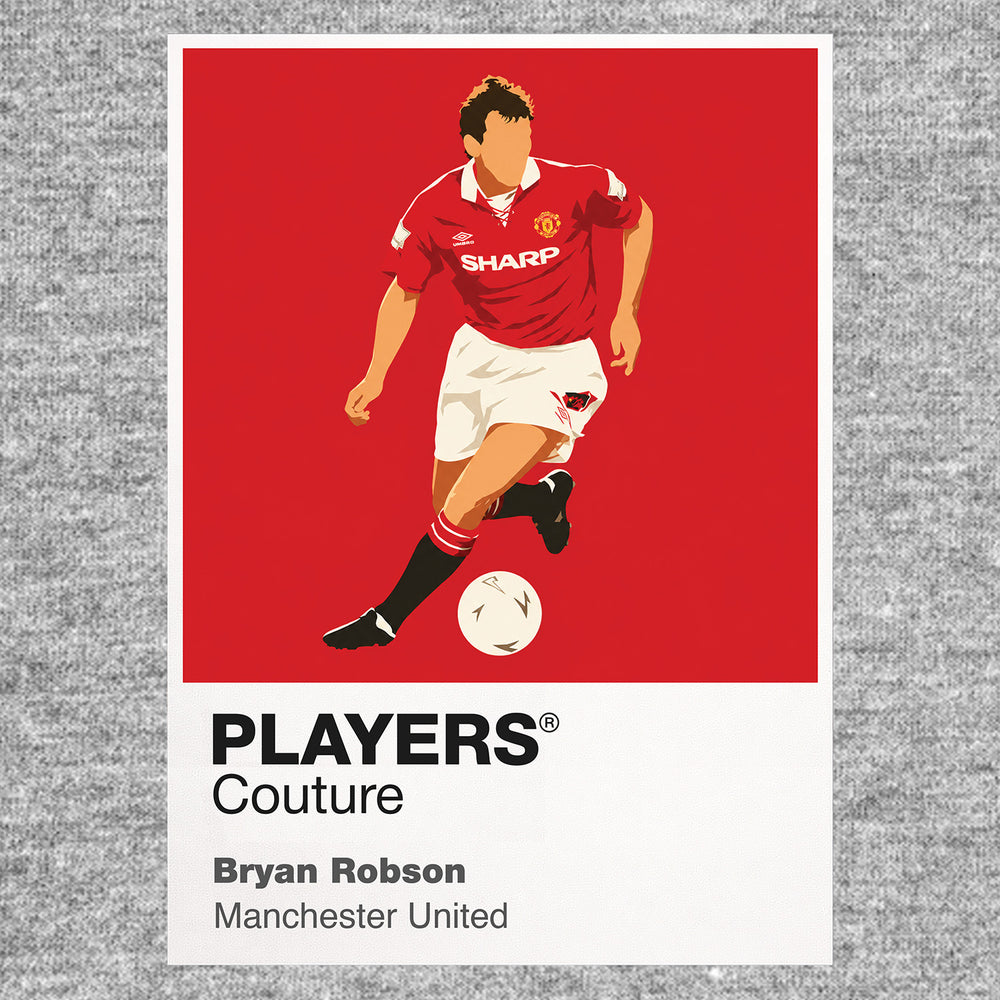 Bryan Robson Manchester United Icon Frame Men's Hoodie