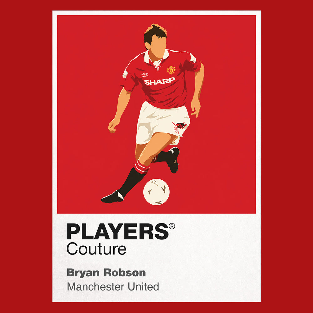 Bryan Robson Manchester United Icon Frame Men's Hoodie