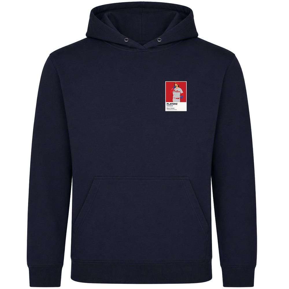 Bryce Harper Phillies Baseball Icon Frame Men's Hoodie - Navy