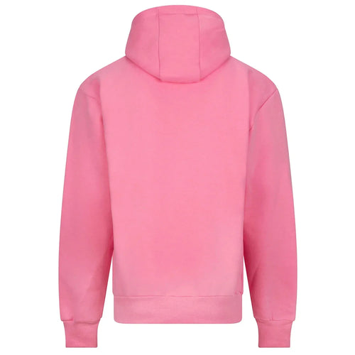 Essentials Collection hoodie – pink men's hoodie with black Essentials Collection letters and Players Couture logo on the