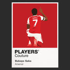 Buyako Saka Arsenal Icon Frame — Black