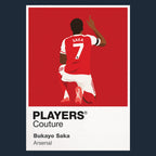 Buyako Saka Arsenal Icon Frame — Navy