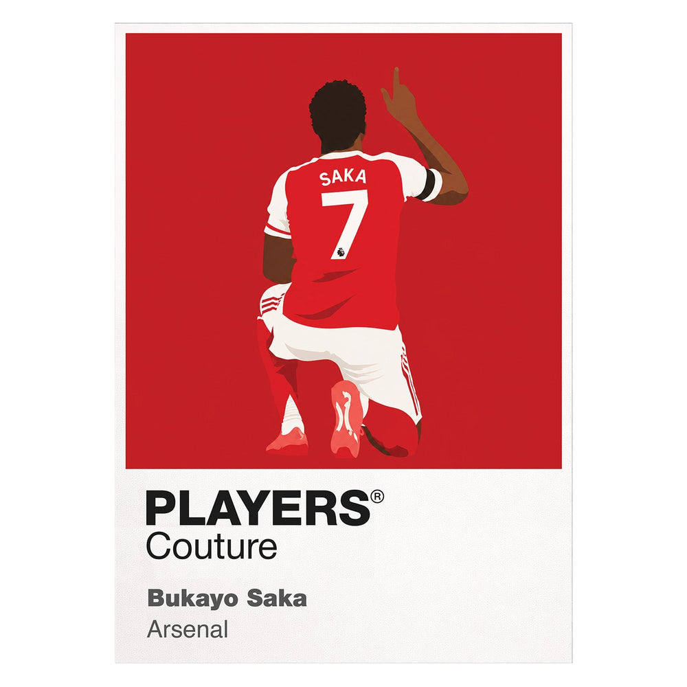 Buyako Saka Arsenal Icon Frame — White