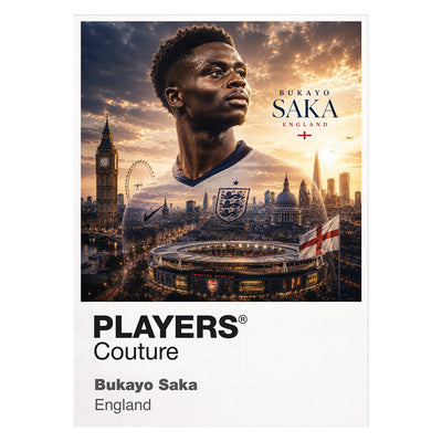 Bukayo Saka England Atlas Frame artwork by Players Couture