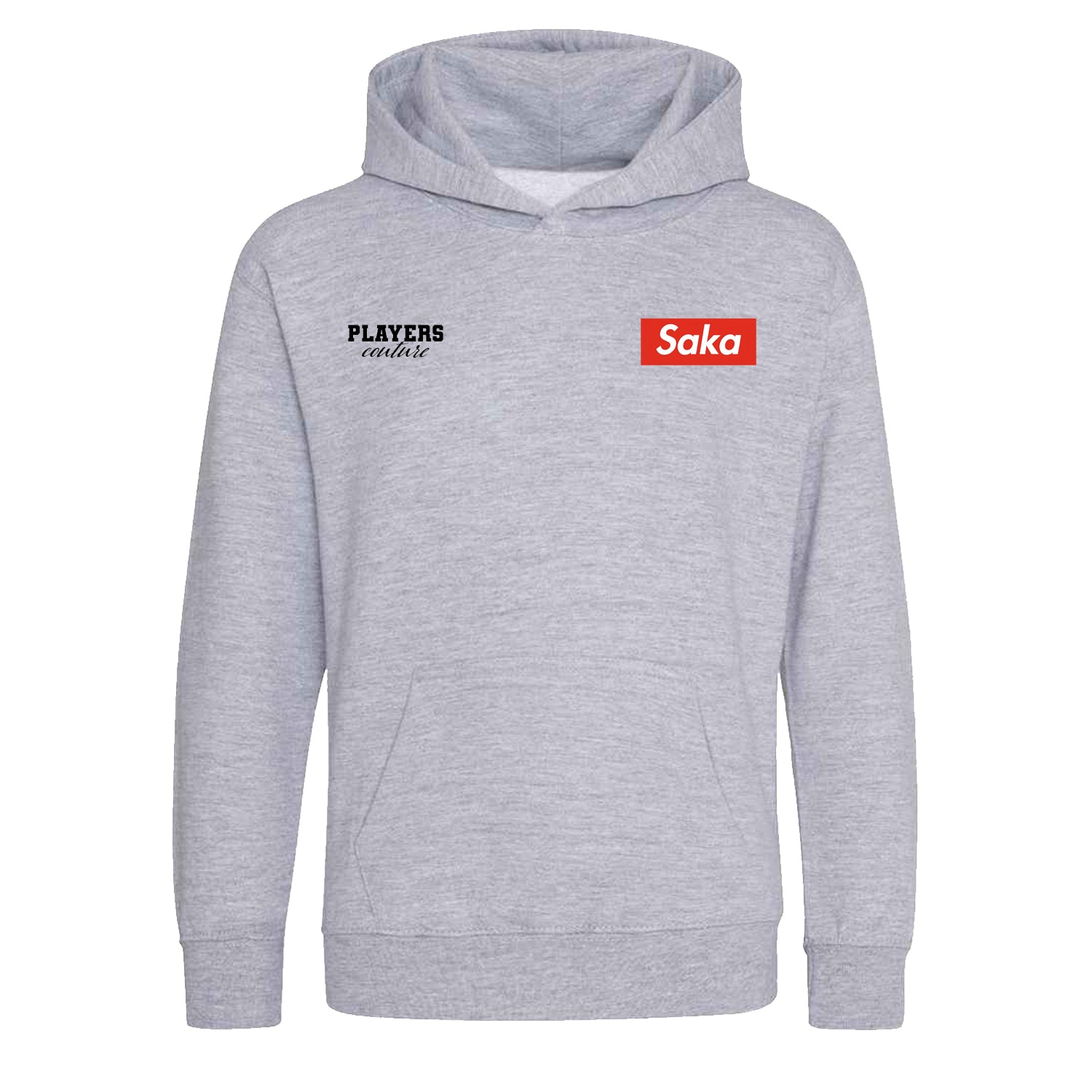 Bukayo Saka Logo Players Couture Kids Hoodie Gray