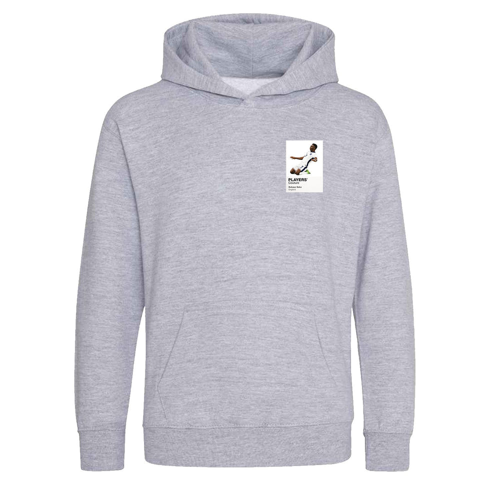Bukayo Saka Players Couture Kids Gray Hoodie