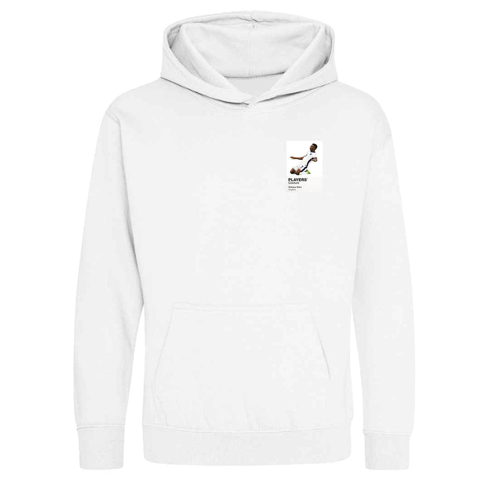 Bukayo Saka Players Couture Kids White Hoodie