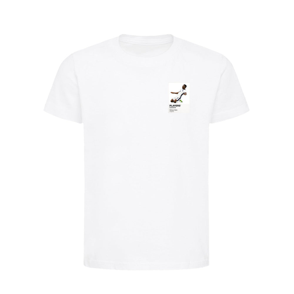 Bukayo Saka Players Couture Kids White T-Shirt