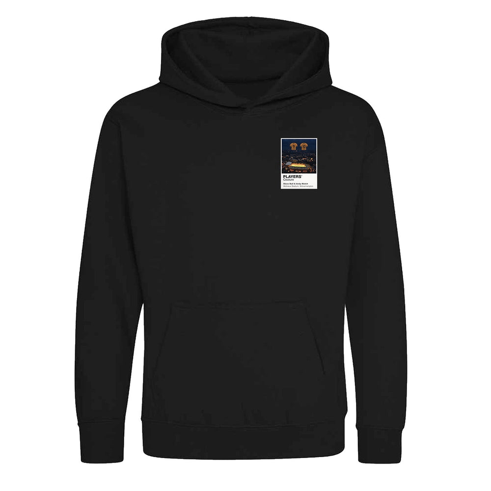Steve Bull and Andy Mutch Wolverhampton Wanderers Icons in Lights Frame Kids Hoodie in Black