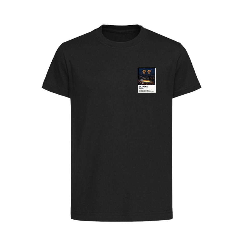 Steve Bull and Andy Mutch Wolverhampton Wanderers Icons in Lights Frame Kids T-Shirt in Black