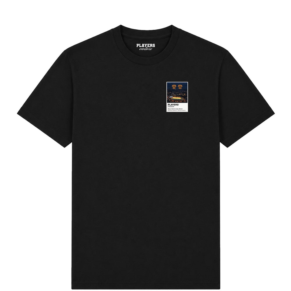 Steve Bull and Andy Mutch Wolverhampton Wanderers Icons in Lights Frame Men's T-Shirt in Black