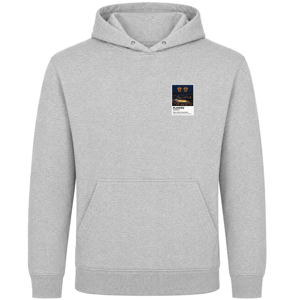 Steve Bull and Andy Mutch Wolverhampton Wanderers Icons in Lights Frame Men's Hoodie in Gray