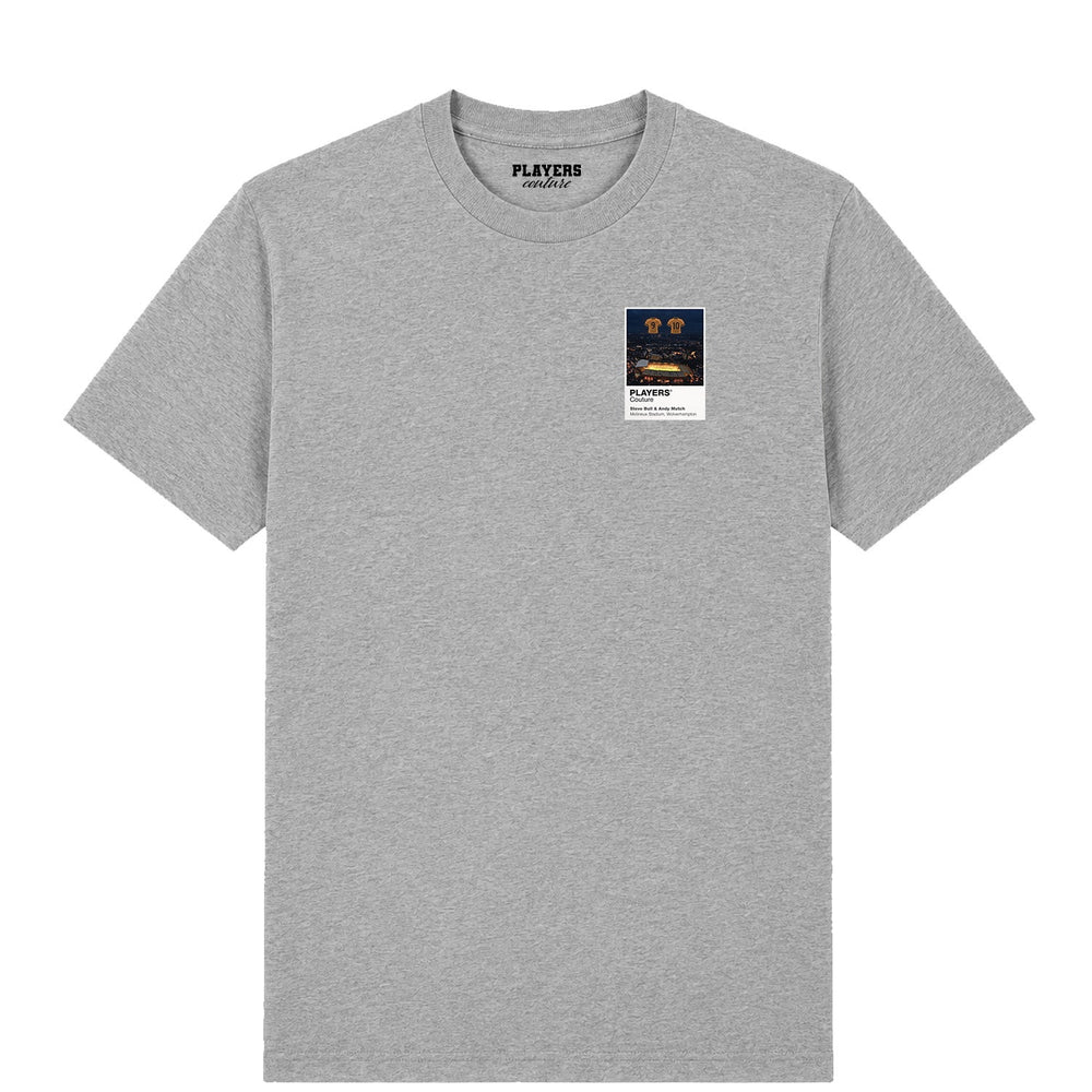 Steve Bull and Andy Mutch Wolverhampton Wanderers Icons in Lights Frame Men's T-Shirt in Gray