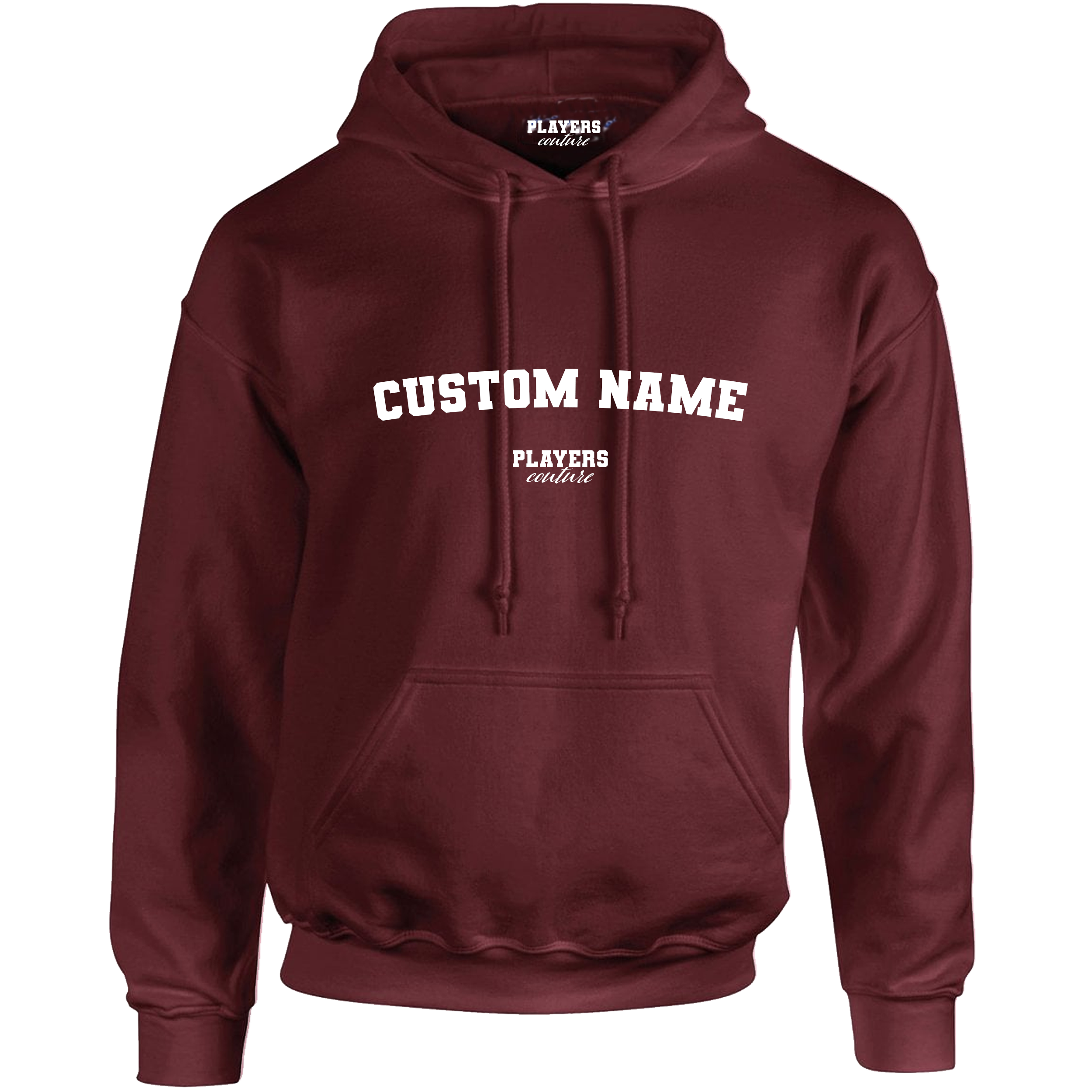 Burgundy Custom Great Value Players Couture Men's Basic Hoodie Burgundy