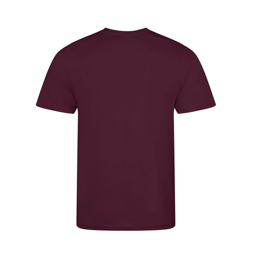 Essentials Collection t-shirt – burgundy kids' t-shirt with white Essentials Collection letters and Players Couture logo on