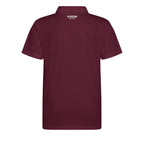 Essentials Collection hoodie – burgundy kids' hoodie with white Essentials Collection letters and Players Couture logo on