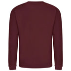 Essentials Collection hoodie – burgundy men's hoodie with white Essentials Collection letters and Players Couture logo on