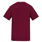 Essentials Collection t-shirt – burgundy men's t-shirt with white Essentials Collection letters and Players Couture logo on