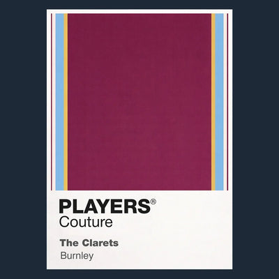 Burnley Classic Football Shirt Colours Frame - Icon Design