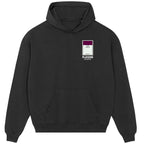 Burnley Monopoly Card hoodie – grey men's hoodie with black Burnley Monopoly Card letters and Players Couture logo on the