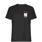 Burnley Monopoly Card t-shirt – grey men's t-shirt with black Burnley Monopoly Card letters and Players Couture logo on the