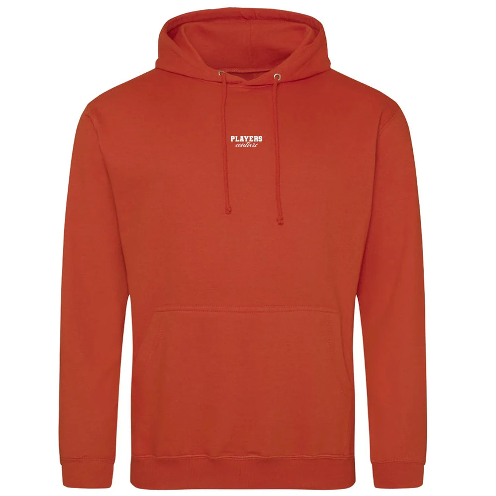 Essentials Collection Players Couture Men's Classic Staple Burnt Orange Hoodie - Orange / XS | Basics, Essentials Collection, Hoodies, Men's