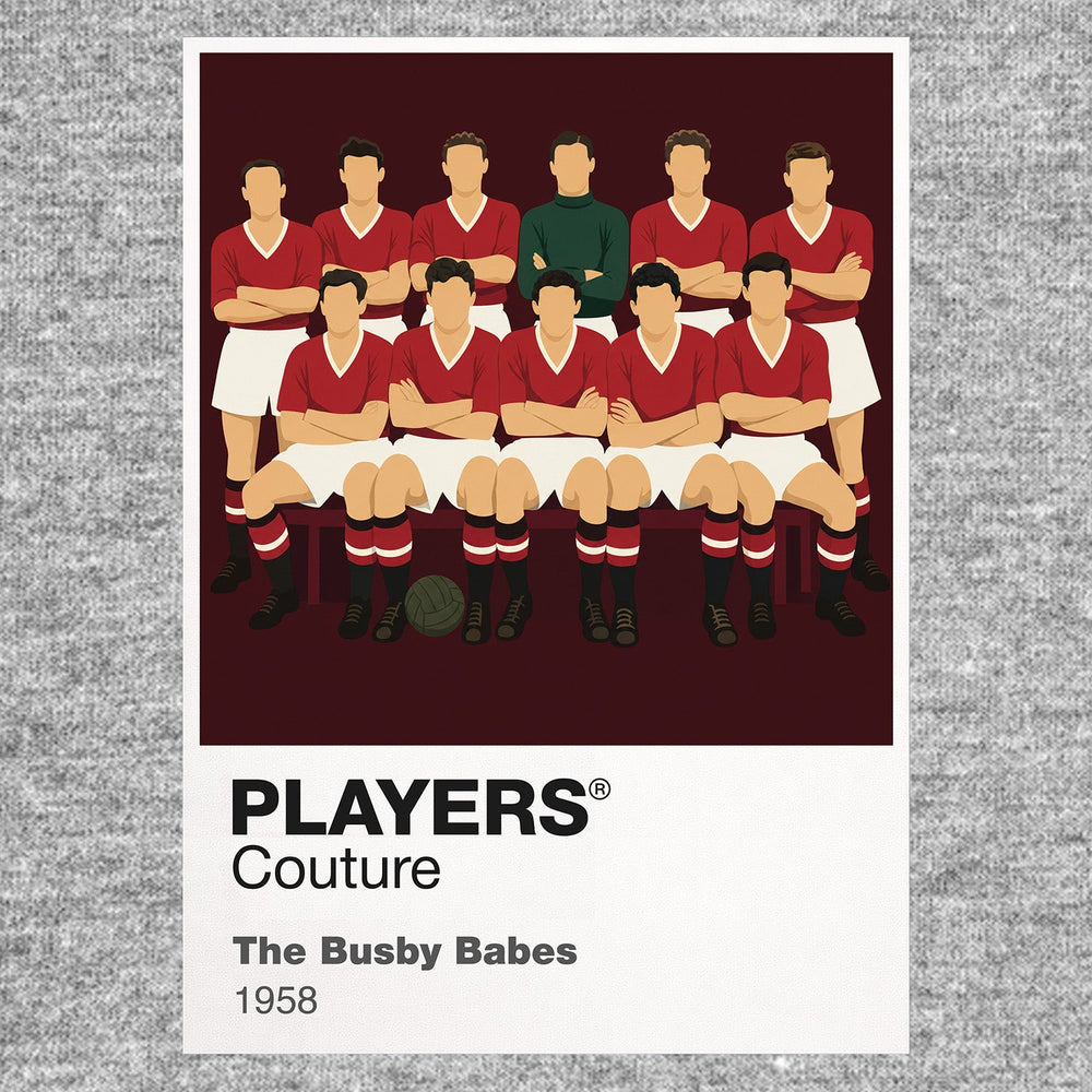 Busby Babes Manchester United Men's Hoodie - Grey