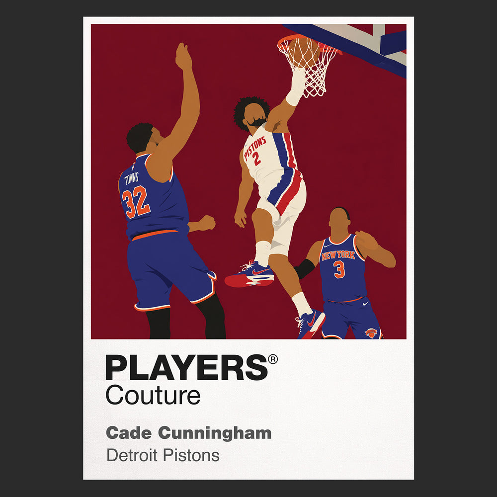 Cade Cunningham Pistons Basketball Icon Frame Men's Hoodie