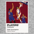 Cade Cunningham Pistons Basketball Icon Frame Men's Hoodie