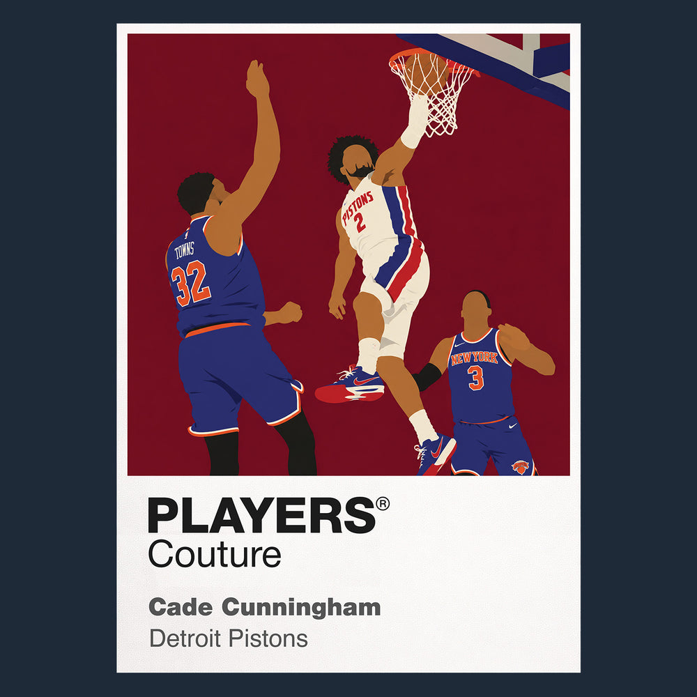 Cade Cunningham Pistons Basketball Icon Frame Men's Hoodie