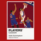 Cade Cunningham Pistons Basketball Icon Frame Men's Hoodie