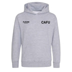 Cafu hoodie – grey kids' hoodie featuring the Cafu Players Couture logo