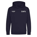 Cafu hoodie – navy kids' hoodie featuring the Cafu Players Couture logo