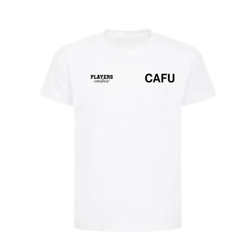 Cafu t-shirt – white kids' t-shirt featuring the Cafu Players Couture logo